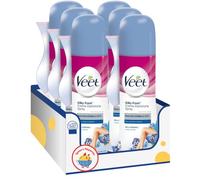 Crema Depilatoria Spray Pelli Sensibili - Rimozione Peli da Gambe, Braccia, Ascelle e Bikini - Formato 150 ml - Uso Facile e Veloce - Variazioni 4/6/8/10 Pezzi (6)