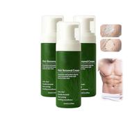 Crema Depilatoria Uomo, Spray Depilatorio Delicato Senza Rasatura per il Viso, Azione Rapida, Idratante, Nutriente e Non Appiccicoso (3PCS)