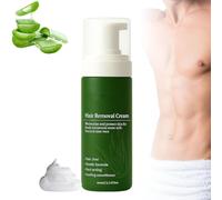 Crema Depilatoria Uomo, Spray Senza Rasatura all'Aloe Vera, Mousse Depilatoria Rapida e Delicata, Idratante e Non Unge, Nutriente e Detergente Delicato, Adatta a Viso e Corpo
