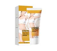 Crema depilazione del riso - depilazione del bikini per gambe, ascelle e petto delle donne e degli uomini, depilazione del corpo crema per tutti i tipi di pelle - 60g