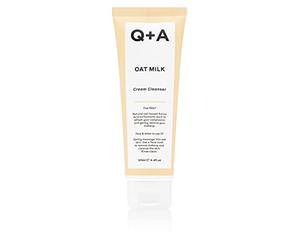 Crema detergente all'avena Q+A da 125 ml | Detergente naturale delicato con olio di semi di avena e aminoacidi d'avena, idrata e lenisce la pelle