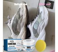 Crema detergente per scarpe bianche alla moda - Rimuove le macchie, schiarisce, previene polvere e sporco. Pulizia delicata, lavaggio rapido, cura di lunga durata. I fattori di pulizia efficaci aggiun