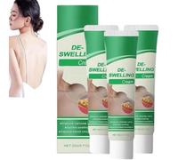 Crema detox linfatica, crema linfatica, creme antigonfiore naturali per gambe, lozione lenitiva anticellulite rapida, per gambe, collo e ascelle (3 pezzi)