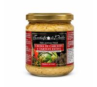 CREMA di CARCIOFI e TARTUFI ESTIVI 180 gr - SALSA di CARCIOFO e TARTUFO NERO