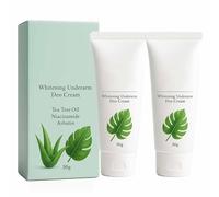 Crema di deo con assi di sbiancamento bianco, crema sbiancante ascelle, lozione idratante delicata per ascelle scure, gomiti, cure per le ginocchia (2pcs)
