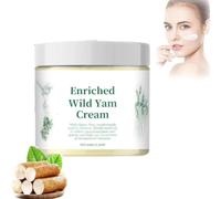 Crema di igname selvatico biologica, Crema di igname selvatico, Crema di igname selvatico arricchita biologica, Idratante per la pelle, Crema alla radice di igname selvatico per (1pezzo)