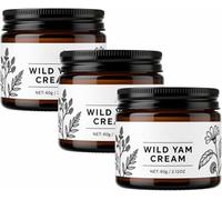 Crema di igname selvatico per l'equilibrio ormonale, creme corpo idratanti con vitamina E, aloe vera, lavanda e olio di cocco, lozione viso e corpo per pelle secca.,3pcs