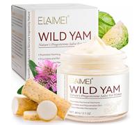 Crema Di Igname Selvatico, Wild Yam Cream, Crema Di Igname Selvatico Biologica, Crema Viso Antirughe, Yam Cream for Women, Crema Idratante per il Viso, per Pelli Normali,Pelle secca O Sensibili