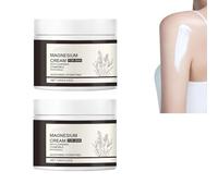 Crema di magnesio per la cura del corpo, crema di rilassamento muscolare rilassante, cre-ma per idratante per crampi per dormire e gambe, lozione penetrante profonda sport (2pcs)