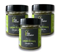 Crema di Rape con Olio Extravergine di Oliva - 3 vasi da 300g - Gusto Autentico per Bruschette, Pasta e Pizza - Senza Conservanti - Val D'Esaro