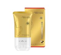 Crema di rassodamento del collo, crema di serratura della pelle, cura della pelle anziani, ingredienti nutrienti, rulli integrati, 120 g, per routine di serraggio quotidiano e mento