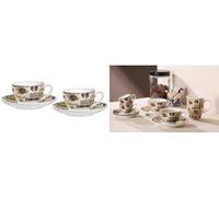 Crema di ritzenhoff & Breker Cappuccino-Set, in 4 parti di porcellana, con stampa di motivi, lavastoviglie-Safe, -1 pezzo (4221 NEW