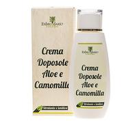 Crema Doposole Naturale Aloe E Camomilla Erbecedario, Idratante E Lenitivo, Ideale Per Viso e Pelle Arrossata dal Sole, Efficace Per Adulti E Bambini, 1 Flacone 200ml