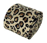 Crema E Beige Leopardato Cotone Design Cravatta da Uomo Da Frederick Thomas