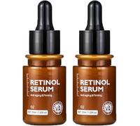 Crema ed Essenza Viso Anti-Età al Retinolo, Siero Illuminante Agisce su Macchie Scure, Rughe e Linee Sottili, Siero Viso Anti-Età