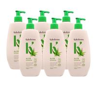 Crema Fluida Gelée Corpo ALOE IDRATANTE, Idrata La Pelle Rendendola Vellutata e Donandole Una Piacevole Sensazione Di Freschezza. Per Pelle Normale o Secca 400ml (6 Flaconi)