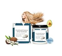Crema for Capelli All'olio di Cocco Con Rosmarino E Avocado, Idratazione Profonda, Nutrimento E Sostegno Alla Forza Dei Capelli(5pcs)