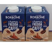 CREMA FREDDA CAFFÈ BORBONE SENZA GLUTINE, LATTOSIO PRONTO DA USARE 2 BRIK 550GR.