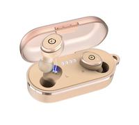 (Crema gialla) Cuffie wireless TOZO T10 Bluetooth 5.3 con intelligenza artificiale e chiamate in vivavoce