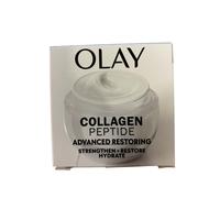 Olay Crema da giorno idratante per il viso ai peptidi di collagene, cura della pelle con niacinamide purezza al 99% e antiossidante vitamina E avanzata anti invecchiamento: rinforza, ripristina,