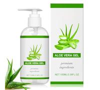Crema idratante al 100% pura Aloe Vera - 100 ml Aloe Vera Gel Bio per viso, lenitivo e nutriente After Sun, crema naturale di aloe per viso, capelli e corpo