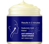 Crema idratante al retinolo con acido ialuronico, crema viso e collo antirughe e rassodante, riduce le linee sottili, lascia la pelle più luminosa, uso giorno e notte