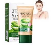 Crema idratante BB, correttore, crema duratura con aloe vera, correttore idratante BB Cream per tonalità naturali della pelle, resistente all'acqua e a lunga durata (bianco avorio)