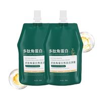 Crema idratante e lisciante per capelli danneggiati alla cheratina polipeptidica, maschera rivitalizzante per capelli alla cheratina polipeptidica, per capelli secchi e danneggiati