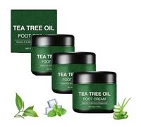 Crema idratante lenitiva per i piedi all'aloe vera e tea tree, balsamo nutriente riparatore anti-screpolature, ripara rapidamente la pelle secca e ruvida, formula naturale, per piedi (3pcs)