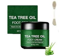 Crema idratante lenitiva per i piedi all'aloe vera e tea tree, balsamo riparatore nutriente anti-screpolature, crema idratante e levigante per talloni screpolati e pelle secca (1pcs)