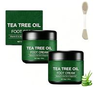 Crema idratante lenitiva per i piedi all'aloe vera e tea tree, balsamo riparatore nutriente anti-screpolature, crema idratante e levigante per talloni screpolati e pelle secca (2pcs)