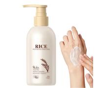 Crema idratante mani al riso per mani secche, 200 g | Crema idratante per le mani con riso, nutriente, facile e ad assorbimento rapido, con vitamina E e burro di karitè