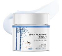 Crema idratante per il succo di betulla, crema viso leggera con estratto di succo di betulla, cura per la pelle secca e sensibile, crema da giorno lenitiva per un'idratazione profonda e una pelle