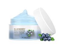 Crema idratante per il viso al mirtillo, crema illuminante, morbida crema viso idratante anti invecchiamento e rughe, minimizza i pori, idratante, uniforme il tono della pelle, riduce le macchie scure