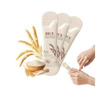 Crema idratante per le mani al riso, 20 mini bustine di lozione, nutre e lenisce in profondità, ripara la barriera cutanea, crema per corpo e mani, formato da viaggio, per pelle secca (20 x 3 g)