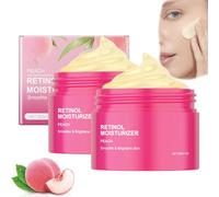 Crema idratante per siero di pesca, retinolo e niacinamide, crema idratante lenitiva e schiarente per il viso, siero antirughe al retinolo (2 pezzi)