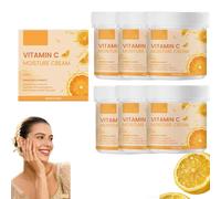 Crema idratante schiarente con vitamina C, viso idratato con acido ialuronico, trattamento anti-invecchiamento e antirughe, ripolpa e illumina la carnagione, attenua la carnagione opaca e unifica la