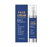 Crema idratante viso 6 in 1 per uomini: crema antietà, trattamento delle borse lacrimali, lozione dopobarba, idratante naturale, crema rassodante biologica per viso e collo (1)