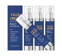 Crema idratante viso 6 in 1 per uomini: crema antietà, trattamento delle borse lacrimali, lozione dopobarba, idratante naturale, crema rassodante biologica per viso e collo (4)