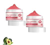 Crema Labbra Schiarente, Balsamo Labbra Schiarente Scuro, Idratazione Profonda, Allevia Secchezza, Schiarisce Linee e Opachezza, Aumenta l'Elasticità delle, per Uso Quotidiano (2Pezzo)