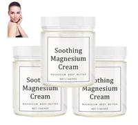 Crema lenitiva al magnesio, crema idratante per il corpo al magnesio, crema per la cura del corpo al magnesio, lozione al magnesio per tutti i tipi di pelle