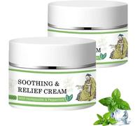 Crema lenitiva, formula a base di erbe naturali per la pelle sensibile, idratante rinfrescante, può essere utilizzata su tutto il corpo (2 Pcs)