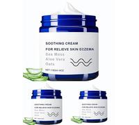Crema lenitiva naturale con muschio marino e avena, crema lenitiva naturale Ocean, crema per alleviare l'eczema all'aloe vera, crema idratante per l'eczema per la pelle secca