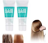 Crema lisciante nutriente alla cheratina e seta, balsamo nutriente rapido, adatto a tutti i tipi di capelli. (2 pcs)