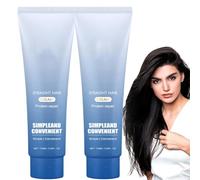 Crema lisciante per capelli 2 in 1 Silk & Gloss Protein Correction, crema lisciante per capelli con correzione proteica, cura del cuoio capelluto per capelli crespi e secchi