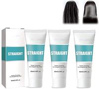 Crema lisciante per capelli 2023, crema lisciante per capelli in seta e lucentezza, crema nutriente per capelli ricci e capelli secchi (3 pezzi)