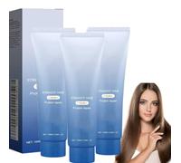 Crema lisciante per capelli 2025, balsamo in crema, districante lisciante per unghie, crema lisciante proteica per capelli, maschera alla cheratina per capelli, seta e lucentezza (3 pezzi)