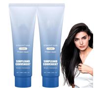 Crema lisciante per capelli con correzione proteica, creme liscianti nutrienti e veloci per capelli crespi e secchi, per uomo e donna