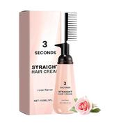 Crema Lisciante per Capelli, Crema Stirante per Capelli, Trattamento Cheratina per Capelli, Crema Stirante per Capelli Con Olio di Rosa, per Capelli Ricci, Secchi, Disordinati o Danneggiati, 150ml