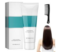 Crema lisciante per capelli Wadexr, Crema lisciante per capelli Wadexr con seta e cheratina, Zero calore, 2 in 1 ammorbidente e styling, Potere naturale (1pcs)